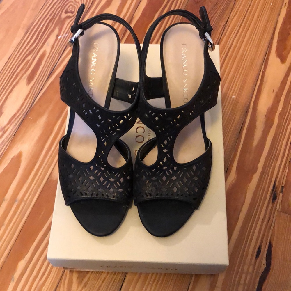 Franco Sarto black sandals